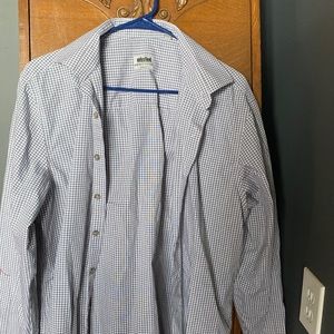 Unlisted gray and white checkered dress shirt